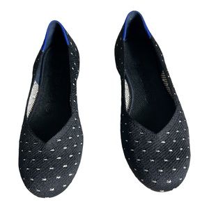 Rothy’s The Flat Ivory Dot Rounded Toe Size 8.5